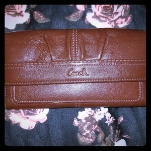 Authentic leather coach wallet
